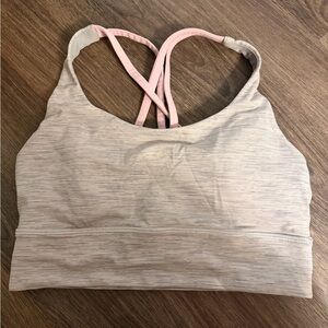 Lululemon Athletica Light Pink Strappy Sports Bra